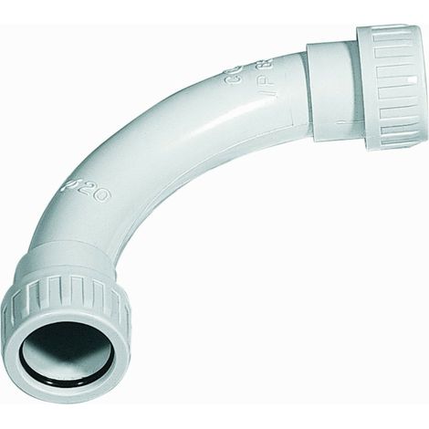Curva per tubi diametro 25 mm ip65 set 2 pezzi electraline - electraline (1/2)