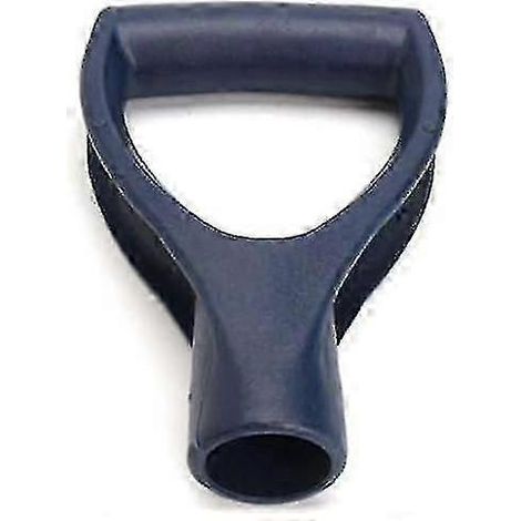Manche de pelle de rechange en plastique à poignée en D pour le déneigement et le bêchage en extérieur, outil robuste pour creuser et ratisser, noir (1/5)