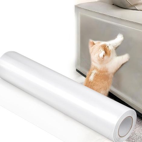 Transparente Möbelschutzfolie Sofaschutzfolie Kratzschutz für Katzen Hundefreundlich Selbstklebende Möbelschutzfolie 45 x 500 cm Geruchlos (1/5)