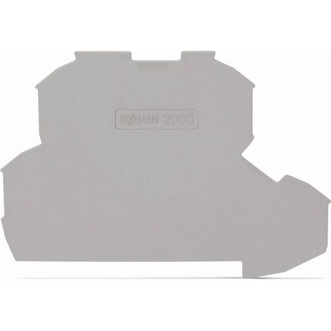 Wago 2000-2291 plaque d'extrémité gris 25 pièces (1/2)