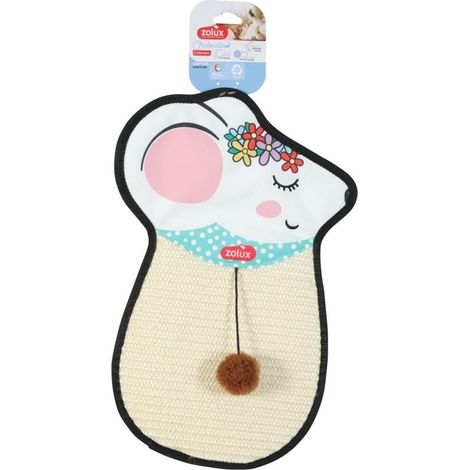 Arbre à chat suspendu ZOLUX, souris en sisal avec jouet, CHATOUILLE, 51 cm
