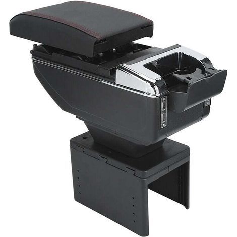 Universell verstellbare Ablagebox für die Mittelarmlehne im Auto mit USB-Schnittstelle (1/5)