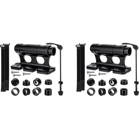 2X Porte-Vélos Supports de sur Le Toit de Voiture Porte-Vélos de Route Fourche Clip Fixe à Dégagement Support de Support de Stationnement (1/5)