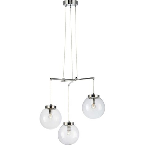 Markslojd SICILY - Suspension à 3 ampoules Globe Chrome, E14 (1/3)