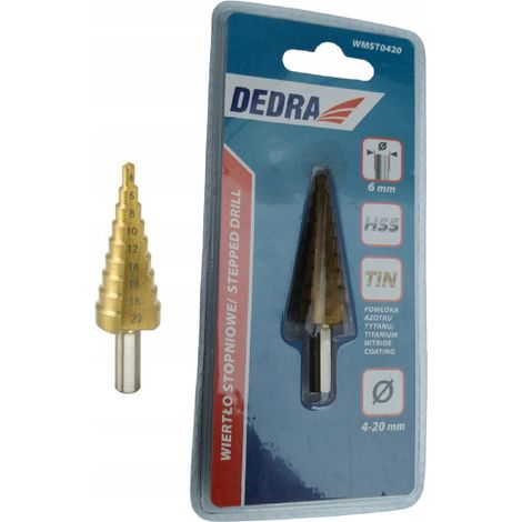 Punta a gradini dedra wmst0420 acciaio rapido rivestimento titanio (1/3)