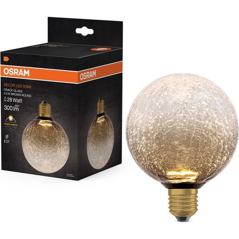 Bombilla LED decorativa tipo globo, E27, 300 lm = 28 W, gris, OSRAM OSRAM (1/5)