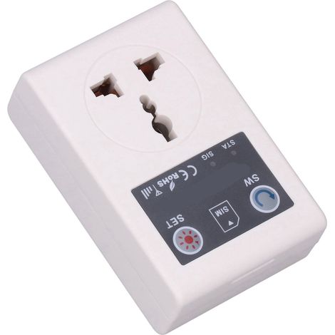 Intelligente 10-A-Steckdose mit Funkfernbedienung für Mobiltelefone (GSM) – Haushaltssteckdose (EU-Stecker, 110–220 V) (1/5)