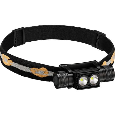 Wiederaufladbare LED-Stirnlampe, ultrahell, 1200 Lumen, 7 Modi, IPX6 wasserdicht, ideal zum Arbeiten, Wandern, Angeln und Camping [Energieklasse A]