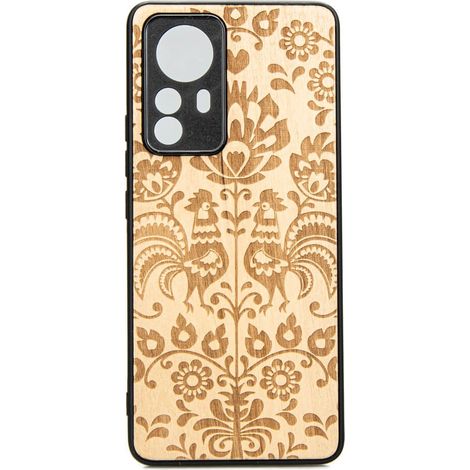 Bewood Xiaomi 12 Lite Custodia in legno POLACCO FOLK ANIEGRE