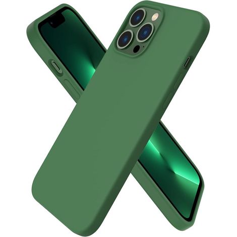 Coque en silicone liquide pour iPhone 13 Pro Max 6,7 pouces, protection intégrale, finition mate (1/5)
