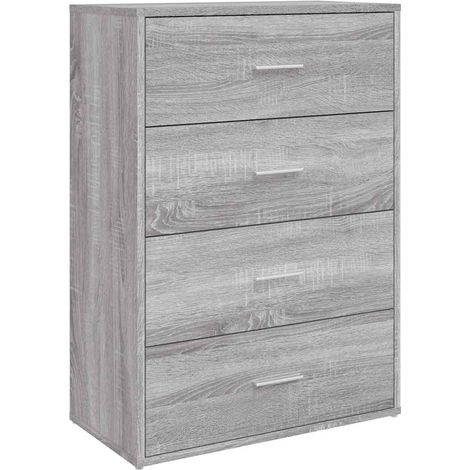 Maison Exclusive - Credenza Grigio Sonoma 60x31x84 cm in Legno Multistrato (1/5)