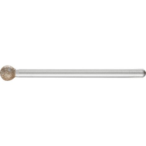 PFERD CBN-Schleifstift Kugel Ø 5,0mm Schaft-Ø 3 mm B126 (mittel) zum Gravieren und Entgraten (1/5)
