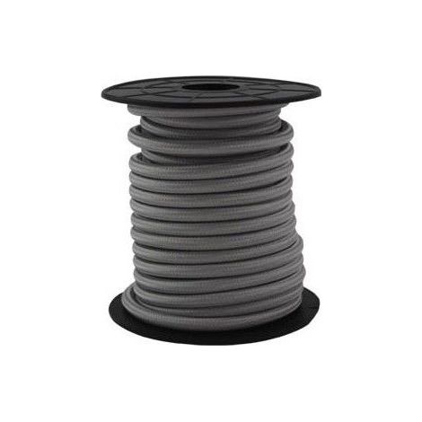 Cavo elettrico tessile 10 metri 2x0,75 mm Grigio GSC 3902992