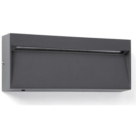 DUNE R Applique rettangolare grigio scuro 6W 4CCT
