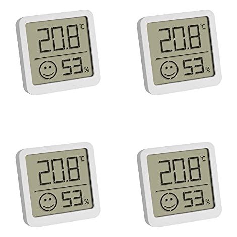TFA Dostmann 4-pack Thermo-hygromètre blanc 30.5053.02.04 (1/6)