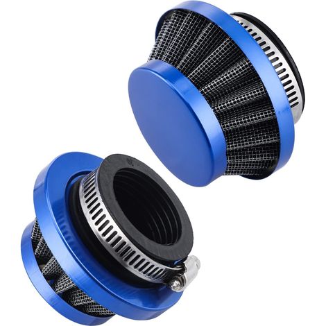 Filtro de aire de 35 mm - Filtro de admisión de aire para proporcionar aire limpio a vehículos todoterreno, quads y pit bikes de 50 cc/70 cc/90 cc/110 cc/125 cc, color azul. (1/5)