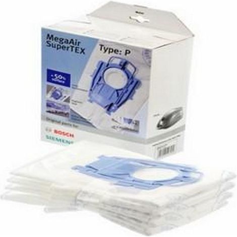 Ersatzteil - 4er Pack Staubsaugerbeutel P + 1 Mikrofilter, original -  - BOSCH, SIEMENS, CONSTRUCTA
