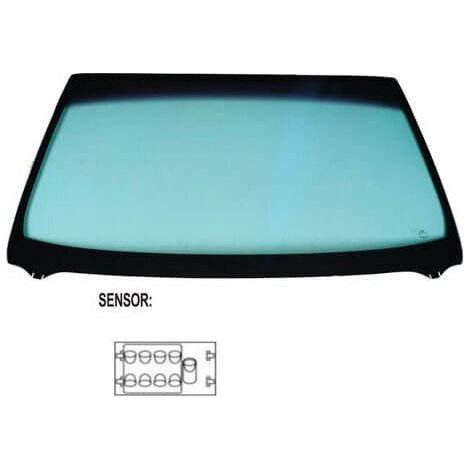 Pare-brise avant teinté vert pour capteurs Mini One / Cooper R50/R53 2001-2006