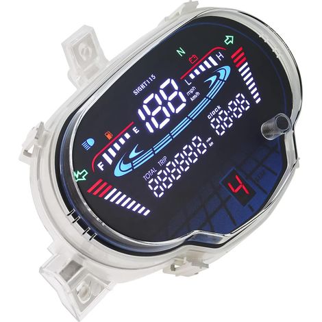 Panneau de tableau de bord LCD complet pour moto 115/Crypton Fi 114 Mesure précise (1/4)