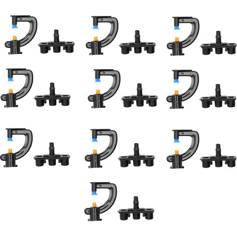 Lot de 10 buses rotatives à réfraction de type G pour arrosage et arrosage de serre (1/5)