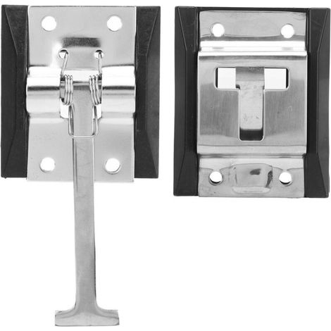 Pestillo de puerta de entrada de acero inoxidable estilo T, resistente al calor y de bajo ruido, para caravanas y autocaravanas.