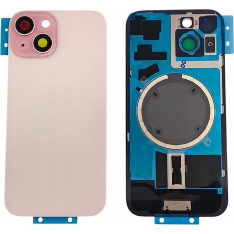 Pinkfarbene Rückseite mit MagSafe-Anschluss, passend für iPhone 15 A3090 A2846 A3089 (1/2)