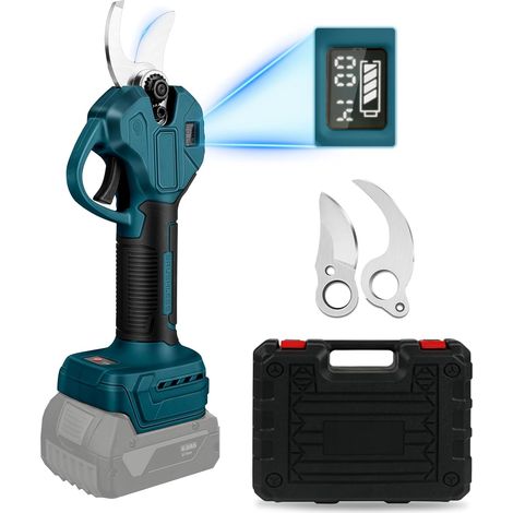 Electric Pruning Shears 45 mm Compatible with 18 V (No Battery) Wireless Brushless Motor Electric Pruning Saw LCD Scissors for Pruning Fruit Trees (1/5)