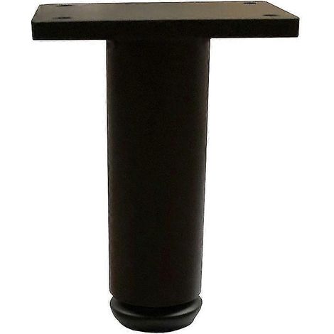 Pied rond noir 10 cm (1 pièce) (1/5)