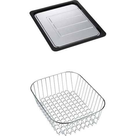Set accessoires cuves Armonia Inox / Sirius Tec : égouttoir + panier - Franke (1/3)