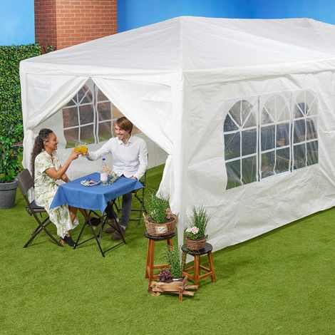 Pavillon seitenwande 6x 3x6m wasserdichtes pe gewebe