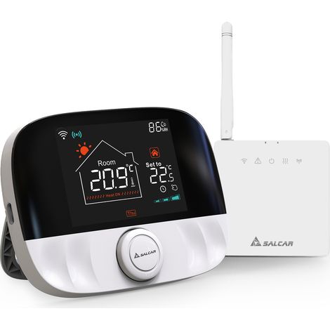 SALCAR WiFi Smart Thermostat für Gas Boiler Heizungsthermostat Heizkörperthermostat mit Empfänger Tuya Programmierbar, Kompatibel mit Amazon Alexa&Google Assistant (1/5)