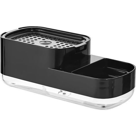 Dispenser di sapone 3 in 1 per cucina e bagno con porta spugna (1/5)