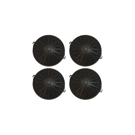 Lot de quatre filtres charbon type 211 CHF211 210X26 mm pour Hotte WHIRLPOOL FCH240 480181700942