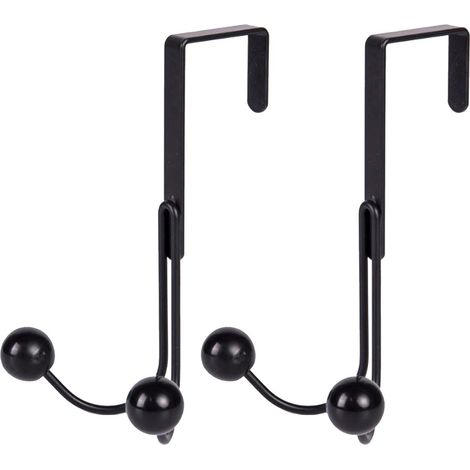 2pcs sur les crochets de suspension doubles de porte