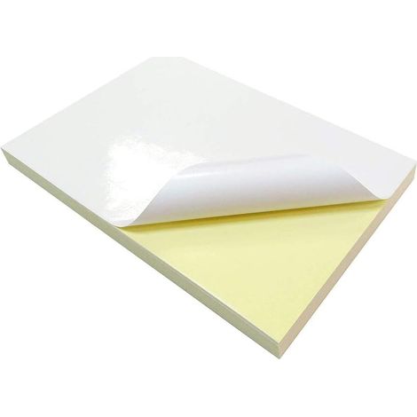 20 Sheets A4 Self Adhesive Paper Glossy White Sticky Back Labels Printable Sticker Paper for Office Supplies (1/5)