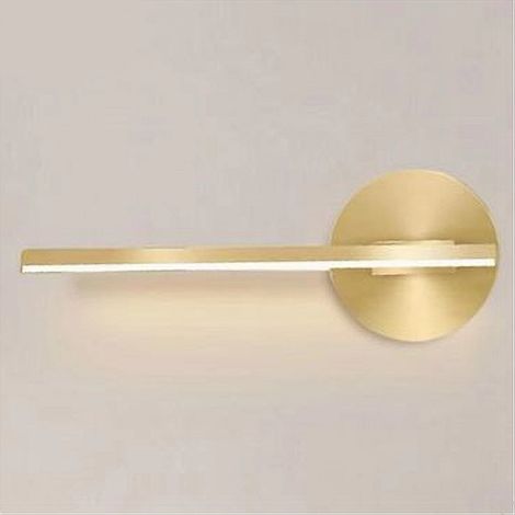TRADE SHOP - Applique Da Parete Led 13 W Lineare Orientabile Oro Lampada Luce Naturale 50384 -