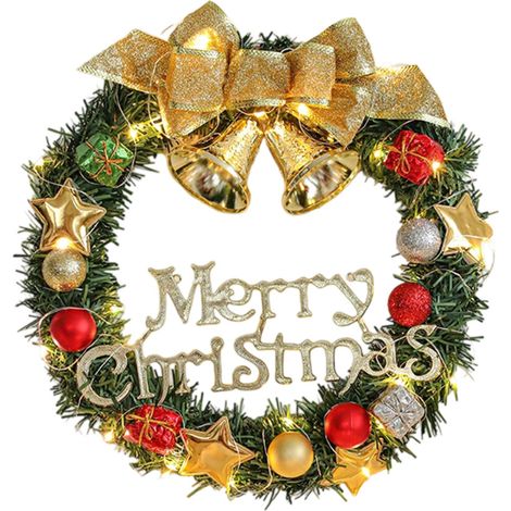 Couronne décorative de noël, décoration murale-Modèle C
