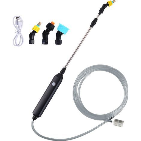 Elektrische Gießkanne zum Blumengießen, elektrische Spritzpistole für Gartenarbeit, Desinfektion und Sprühen, Haushaltssprühgerät, tragbare elektrische Spritzpistole + 3 m Wasserschlauch (1/5)