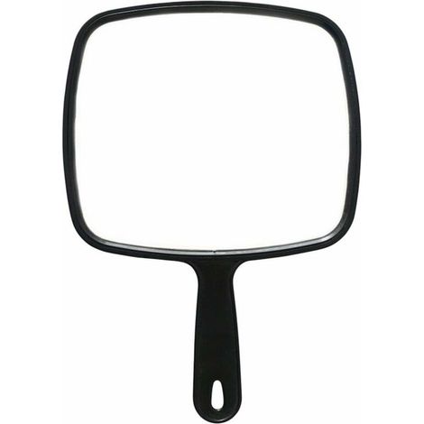 Miroir à main Salon de coiffure coiffeurs miroir à pagaie avec poignée (1/5)