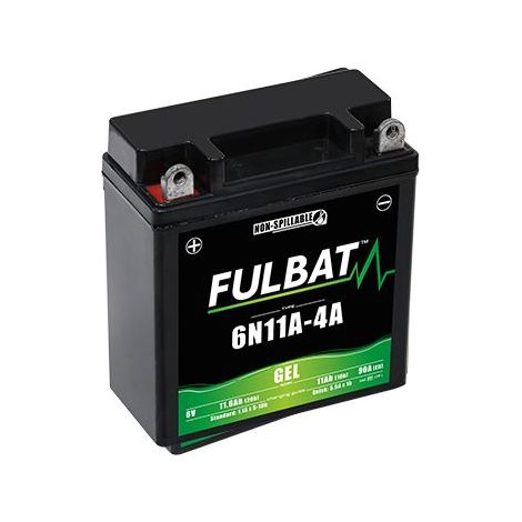 Fulbat - Batterie moto Gel 6N11A-4 6V 11Ah (1/3)