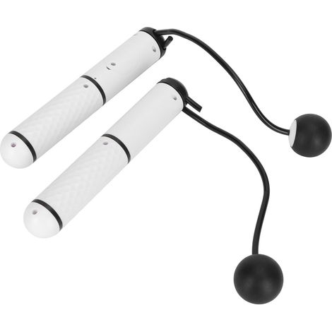 Corde à Sauter Électronique Intelligente avec Compteur, Équipement de Fitness pour Saut à la Corde, Blanc et Noir (1/5)