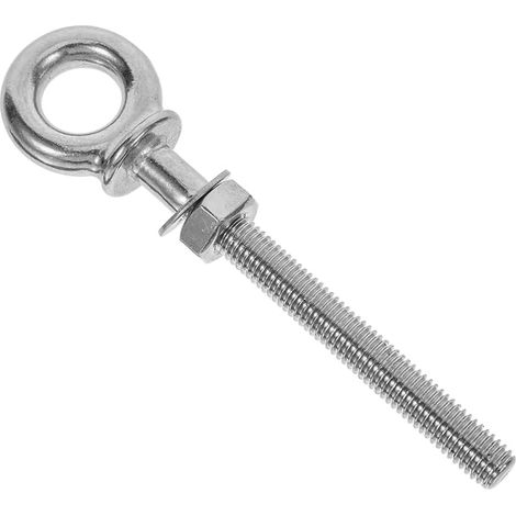 Boulon À Œil De Levage Inox M10 X 100 mm 316 Vis À Anneau Pivotant Avec Écrou Et Rondelle Fixation Pour Bateau Quai Extérieur Et Milieu Humide (1/3)