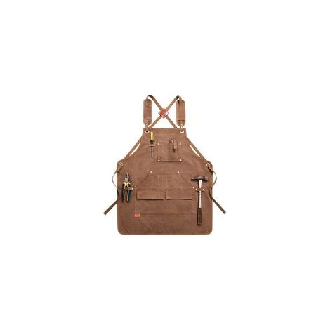 Tablier en toile extra-épaisse, multifonctionnel, format poche, pour la cuisine, les manucures, le ménage, le travail du bois, la mécanique, l'agriculture, l'élevage, comme tablier de protection