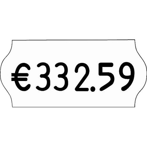ratioform, Etiquettes pour étiqueteuses de prix, l x h 26 x 12 (1/2)