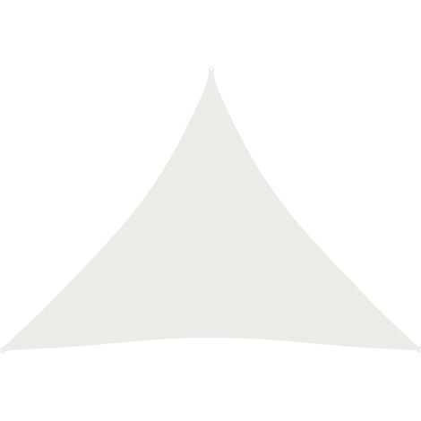 Vela ombreggiante 160 g/m² bianco 3 x 3 x 3 m HDPE
