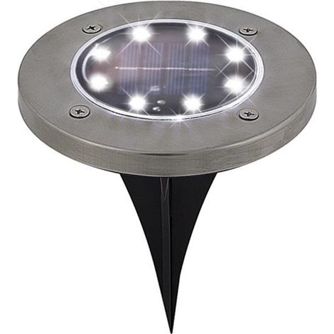 Set 2 Pezzi Luce Segnapassi ad Energia Solare da Giardino 11 cm (1/2)
