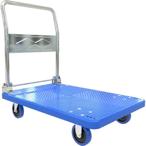 Carrello portapacchi per trasporto pieghevole con ruote silenziose girevoli Portata max 200kg Pianale Extra-Large (1/3)