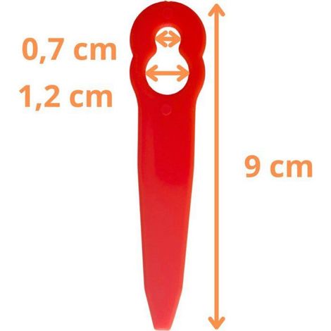 Lame de rechange 40080071000 pour Stihl Polycut 2-2 Polycut 3-2 FSA 45 FSA 57 FSE 52 - Lame en plastique pour coupe-bordures - L (1/5)