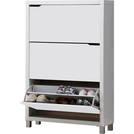 Zapatero Kubox 3 puertas blanco (1/3)
