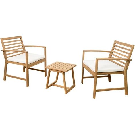 Mueble de jardín Nivada cali madera acacia FSC 2 plazas